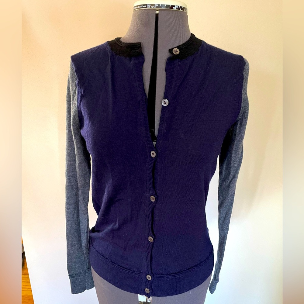 Gap Merino Button Down Multicolor Cardigan Medium Tall